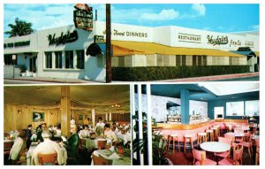 Hudgins Sea Food Restaurant West Palm Beach Florida Postcard Posted