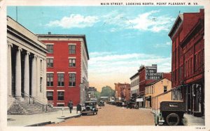 Point Pleasant West Virginia Main Street Looking North Vintage Postcard AA60612