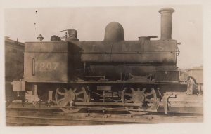 LMS 7207 Scottish Train Antique Real Photo Postcard