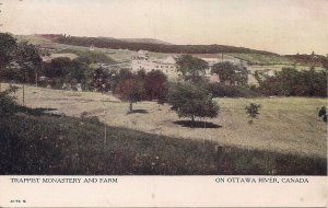 Ottawa River, CANADA 1910's Trappist Monastery, Farm, ON QC, Quebec Ontario