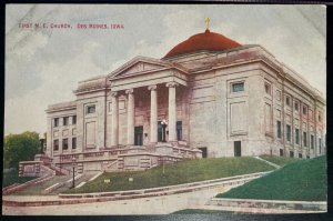 Vintage Postcard 1907-1915 First (United) M.E. Church, Des Moines, Iowa (IA)