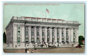 US Court House Custom Post Office Seattle Washington 1909 World's Fair Postcard 