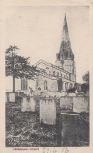 Edwinstowe Church Nottingham Village Old Postcard