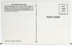 The Steamboat Bertrand -Postcard