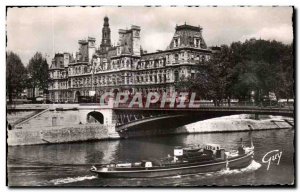 Old Postcard Paris And Its Wonders L & # 39Hotel Town And The Bridge D & # 39...