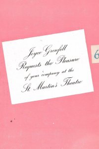 Joyce Grenfell Musical St Martins Theatre Rare London Programme