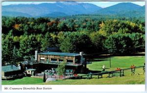 NORTH CONWAY, New Hampshire NH    MT.CRANMORE SKIMOBILE Base Station    Postcard