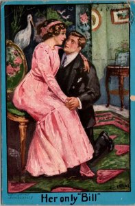 Romantic Couple Her Only Bill 1913