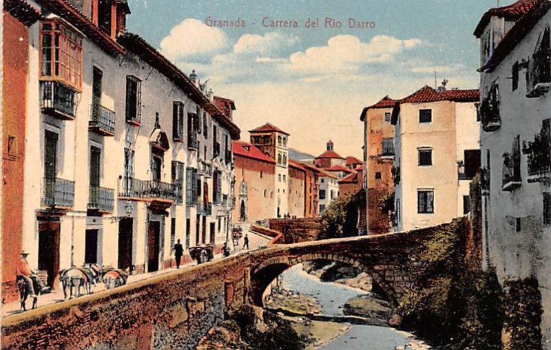 Carrera del Rio Darro Granada Spain Writing on back 