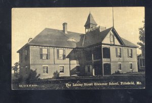 PITTSFIELD MAINE THE LANCEY STREET GRAMMAR SCHOOL VINTAGE POSTCARD 1908