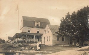 Southport ME Harbor House Note Harbor House Geasts, Real Photo Postcard.