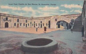 Florida Saint Augustine Court Yard Castill De San Marcos  Albertype