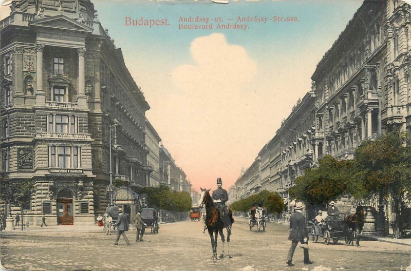 Hungary Budapest Andrassy boulevard 1911