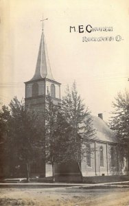 '09 RPPC Real Photo, Methodist, M.E. Church, Rockford, OH,Old Postcard