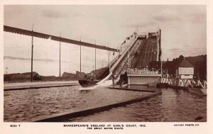 Shakespeare England Earls Court Great Water Chute Real Photo Postcard J60676