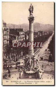 Postcard Old Marseille La Fontaine Cantini