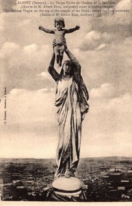 France Albert Golden Virgin On Top Of Steeple Of The Basilica Before The Bomb...