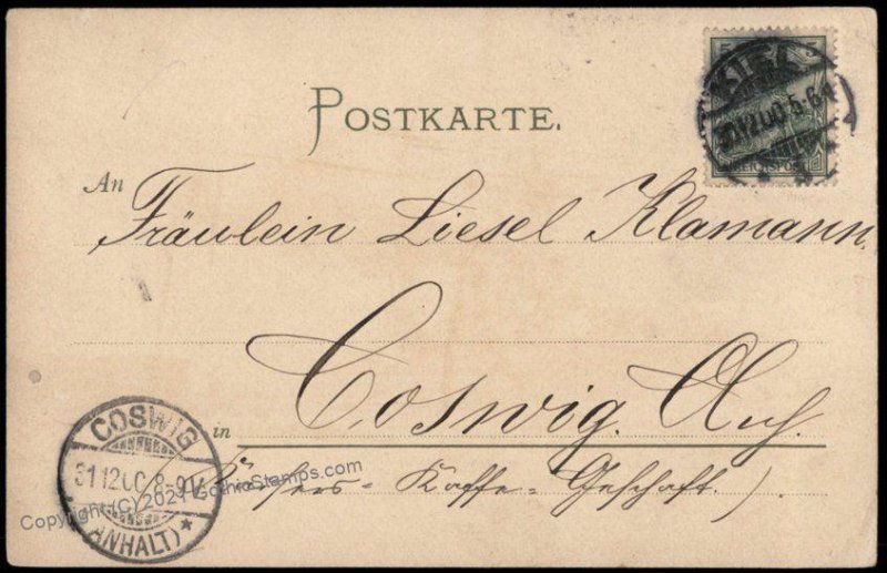 Germany 1900 Navy Ship SMS Weissenburg Patriotic PPC G63788