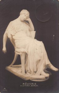 Russia 1910 Reverie Statue by K Stark from Berlin Gallery vintage postcard