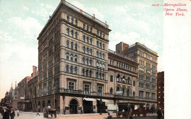 Metropolitan Opera House,Manhattan, New York City, Early Postcard, Unused
