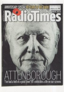 BBC Radio Times Richard Attenborough 90 Years Birthday Postcard