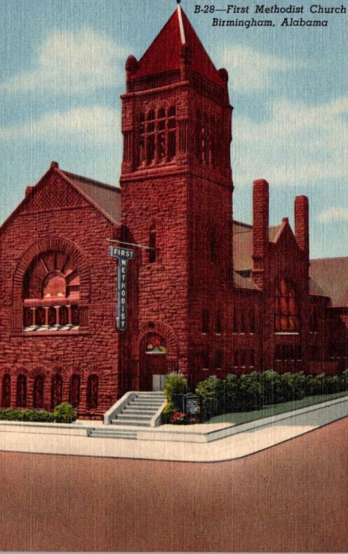 Alabama Birmingham First Methodist Church Curteich