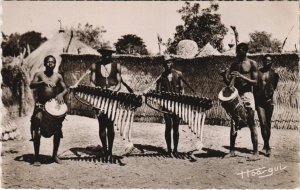 PC FORT ARCHAMBAULT TAM-TAM ET BALAFON CHAD, TCHAD ETHNIC TYPES (a27641)