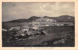 Calvi France Birdseye View Of City Antique Postcard K51151