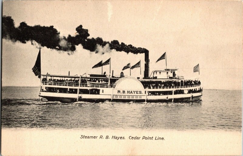 Steamer R.B. Hayes, Cedar Point Line Undivided Back OH Vintage Postcard G51
