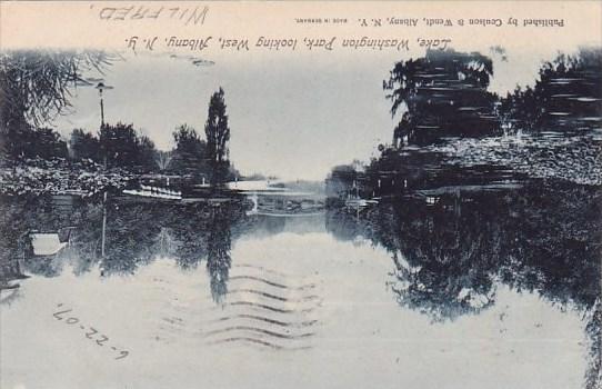 New York Albany Lake Washington Park Looking West 1907