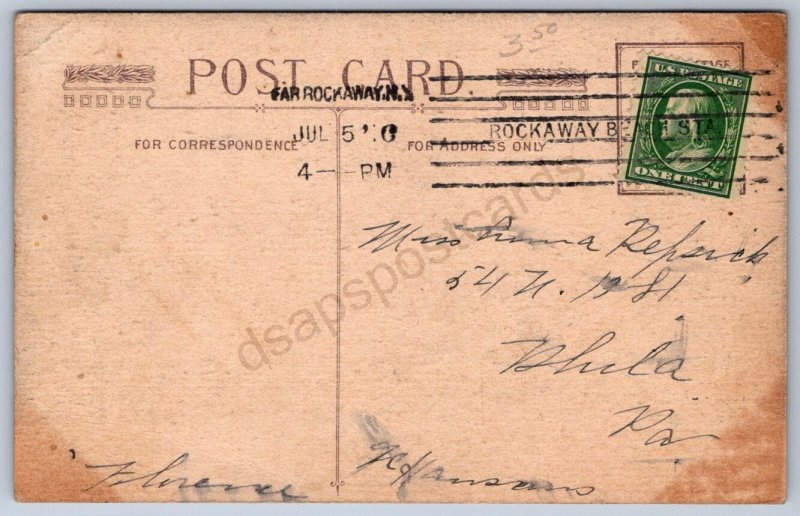 K43/ Rockaway Beach L.I. New York Postcard c1910 What Fun Beauties 188