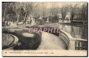 Postcard Old New Montelimar Terrace at Public Garden