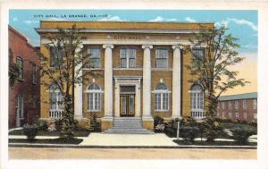 D76/ La Grange Georgia Ga Postcard c1920 CIty Hall Building