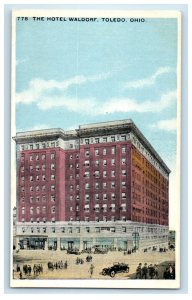 c1910's The Hotel Building Cars Waldorf Toledo Ohio OH Unposted Antique Postcard