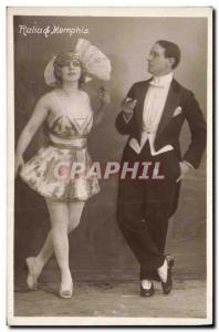 Old Postcard Ralia Memphis & Tric dancers