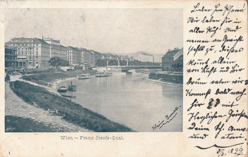 Wien 1899 Franz Josefs Quai Austria