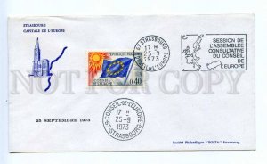 418275 FRANCE Council of Europe 1973 year Strasbourg European Parliament COVER