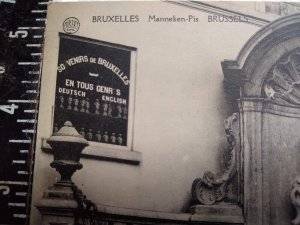 Postcard - Manneken-Pis - Brussels, Belgium