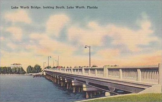 Florida Lake Worth Lake Worth Bridge Looking South