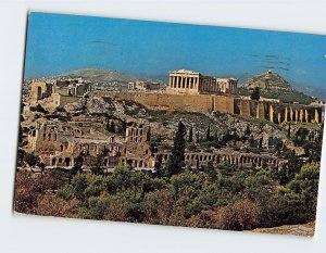 Postcard General view of Acropolis, Athens, Greece