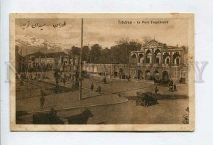 426383 IRAN PERSIA Teheran Toupkhaneh square CAR Vintage postcard