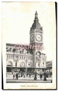 Old Postcard Paris Gare de Lyon