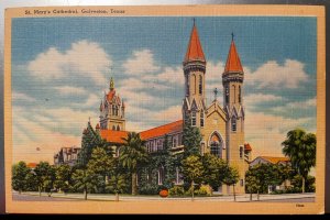 Vintage Postcard 1930-1945 St. Mary's Cathedral, Galveston, Texas (TX)