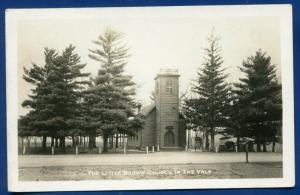 The Little Brown Church In The Vale Nashua Iowa Real Photo Postcard