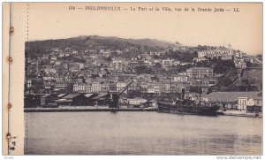 PHILIPPEVILLE, Le Port et la Ville, vus de la Grande Jetee, Skikda, Algeria, ...