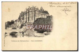 Old Postcard Chateaudun The Chateau Les foothills