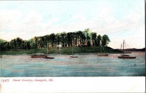 Naval Cemetery, Annapolis MD Undivided Back Vintage Postcard K52