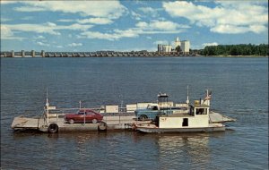 Canton Missouri MO Canton Ferry Car Truck c1950s-60s Postcard