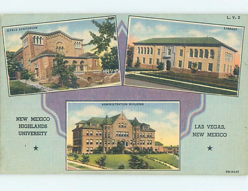 Linen BUILDINGS AT HIGHLANDS NEW MEXICO UNIVERSITY Las Vegas New Mexico NM L7923