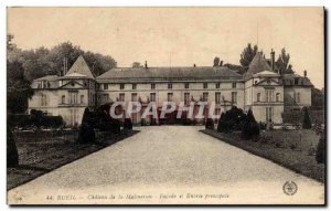 Old Postcard Rueil Malmaison Chateau De La Facade and main entrance